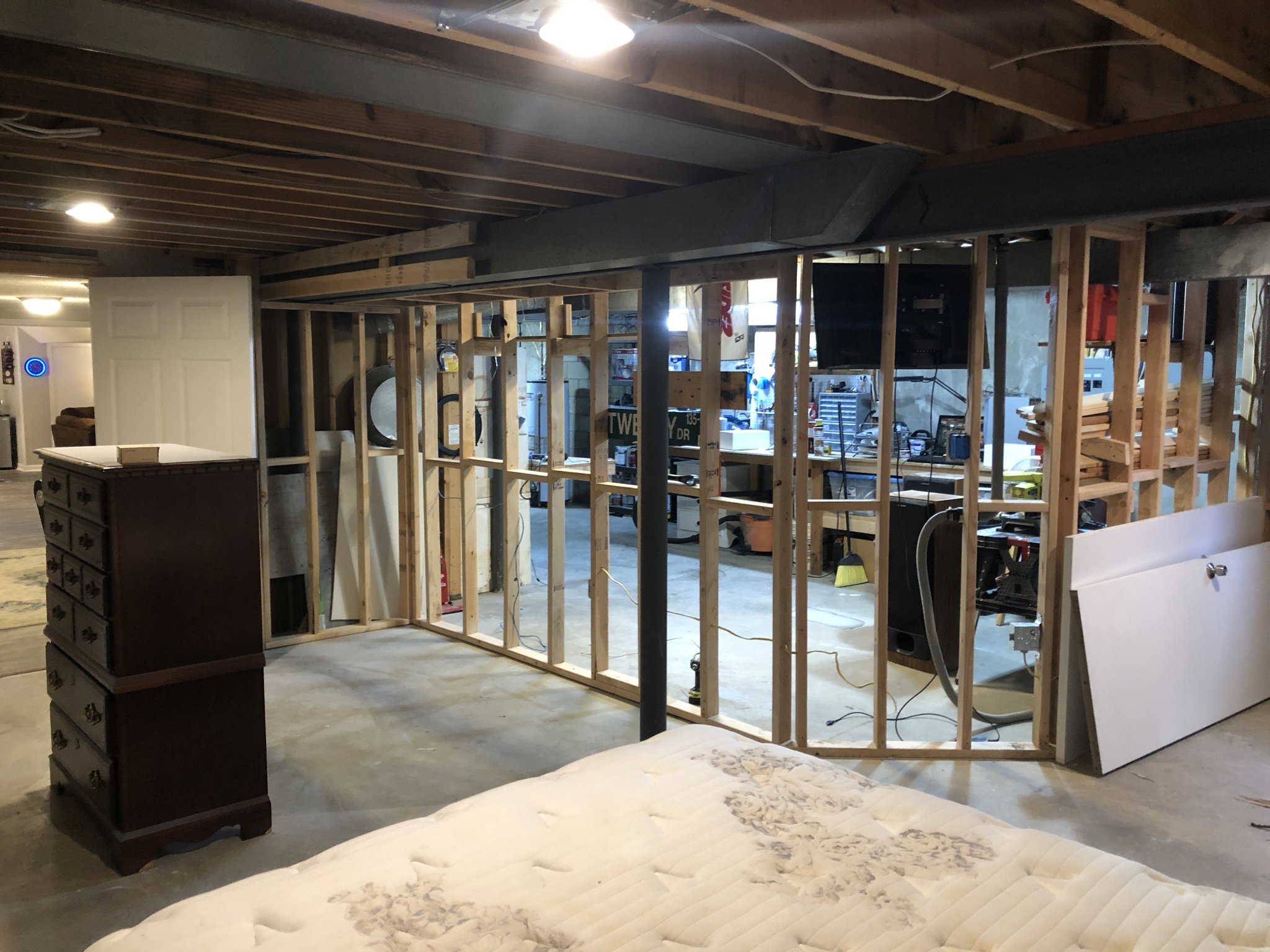 Minimalist Basement Finishing - before