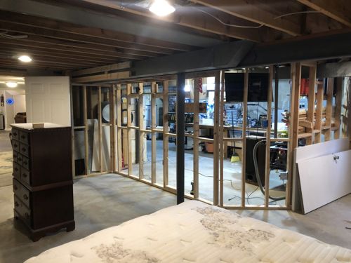 Minimalist Basement Finishing - Before